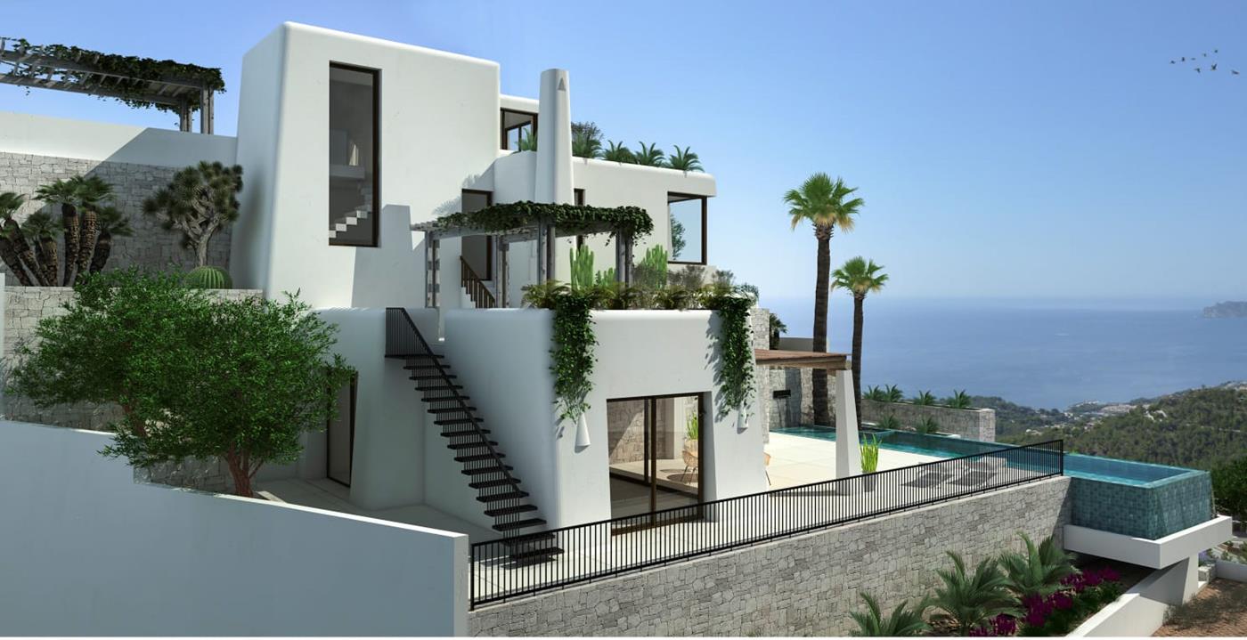 villa-in-aanbouw en moraira ·  1195000€